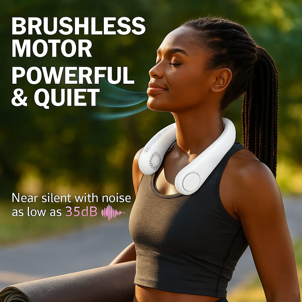 Portable Bladeless Rechargeable Neck Fan